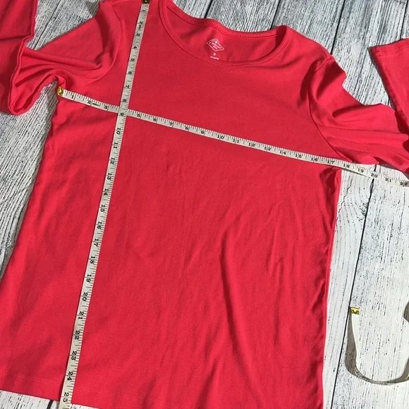pink long sleeve tee St John’s Bay Medium - Picture 4 of 4